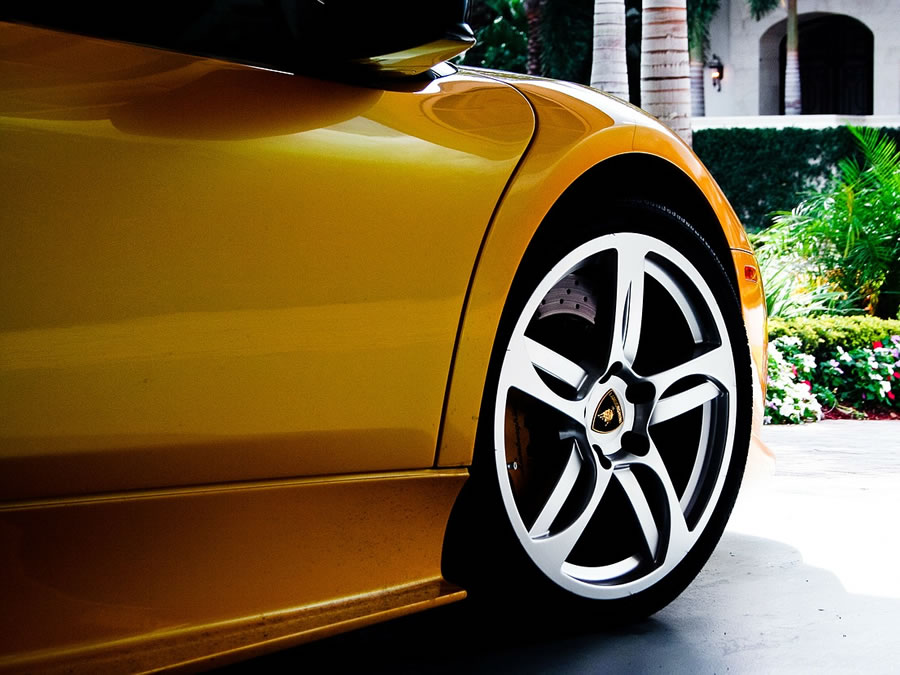 Yellow Ferrari